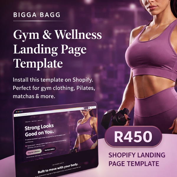 Templates | Gym Apparel Landing Page